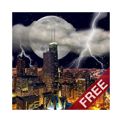 عاصفة رعدية شيكاغو - خلفية حية