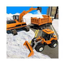 Real Snow Excavator Simulator- Snow Driving Games