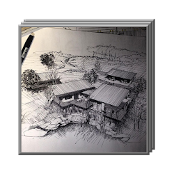 رسم الأفكار المعمارية اسكتشات