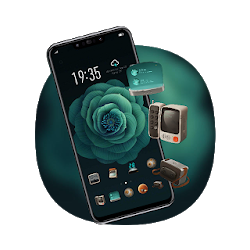 Flower Classic Black Theme Galaxy M20