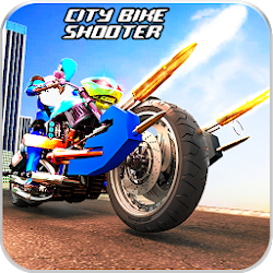 Police Bike Robot Shooter Moto Racing Simulator