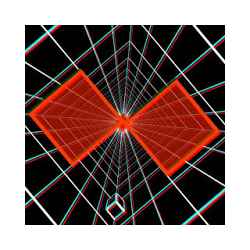 المدقع انخفاض مكعب 3D