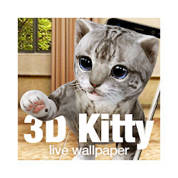 3D Cute Kitty Cat Live Wallpaper  Launcher
