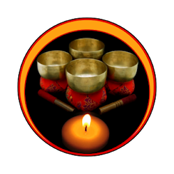 لبوذية الشاكرات الغناء وعاء