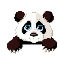 تلوين الباندا حسب عدد الفن بكسل