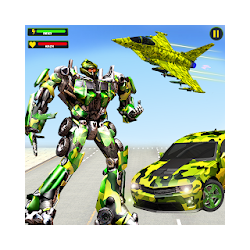 US Army Jet Robot Transforming Wars