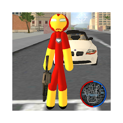 Iron Stickman Rope Hero Gangstar Crime