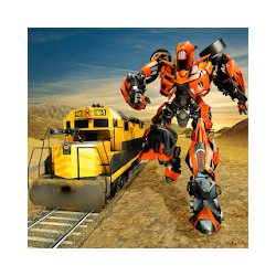 Futuristic Train Real Robot Transformation Game