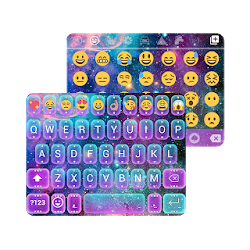 Galaxy Glitter Emoji Keyboard