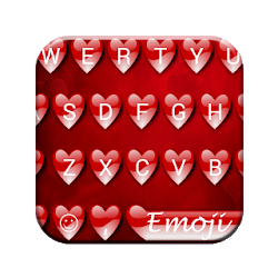 Valentine Red Emoji Keyboard