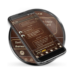 Leather Brown SMS رسائل