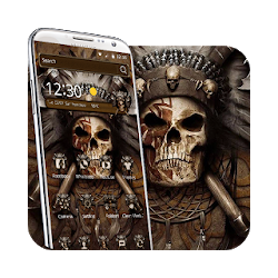 3D الهندي موضوع رؤساء الجمجمة