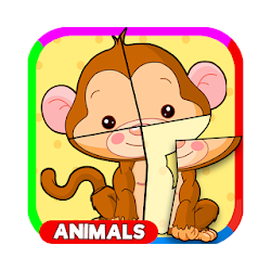 أطفال لغز للحيوان للأطفال