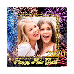 New year photo frame 2020
