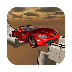 Sky Car Driving on Extreme Stunt Track