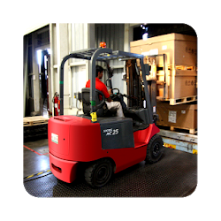 البضائع رافعة شوكية محاكاة