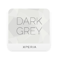 Dark Grey xperia theme