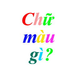 Chu mau gi
