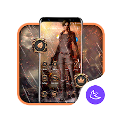 Sunset Warrior APUS Launcher theme