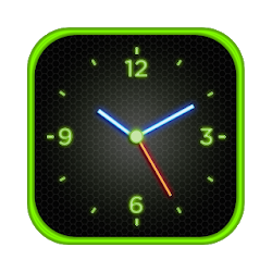 النيون قفل الشاشة على مدار الساعة