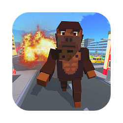 Blocky Gorilla Crazy Kong