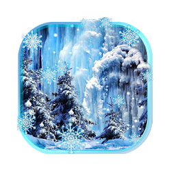 Waterfall Winter Live wallpaper