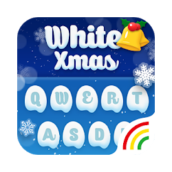 Christmas Theme - White Christmas Theme Keyboard