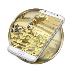 Dialer Hearts Gold Theme