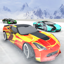 Snow Racing 2019 Horse Cars Snowmobile Race
