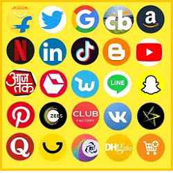 All In One Social MediaNewsSportsShopping App