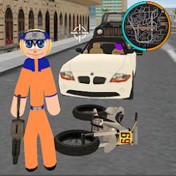 Naru Stickman Rope Hero Ninja Gangstar Crime Fight