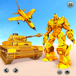 Tank Robot War Games - Air Robot Transform Battle