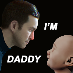 مجنون بابا طفلك الرئيسية وحدها