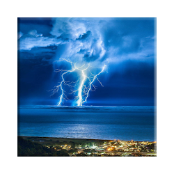 عاصفة رعدية قفل الشاشة