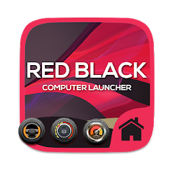 Red Black Theme For Computer Launcher