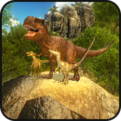 Wild dinosaur family survival simulator