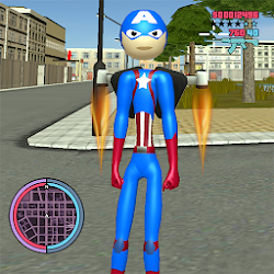Grand Stickman Captain us Rope hero Gangaster