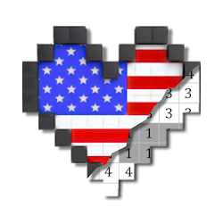 Flags Color by Number - Republic Flag Pixel Art