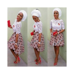 Lace  Ankara Dress Styles
