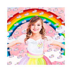 يونيكورن لطيف محرر الخلفية