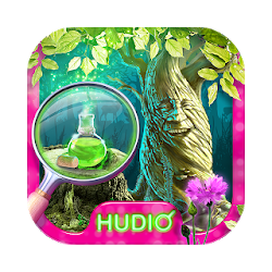 الغابة السحرية مع الحديث الشجرة اللعبة وجوه خفية