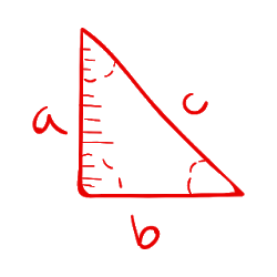 نظرية فيثاغورس - حاسبة