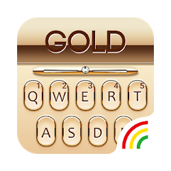 Gold Keyboard Golden Theme