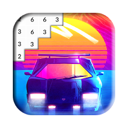 Arcade Lambo Pixel Art Cars Color by Number