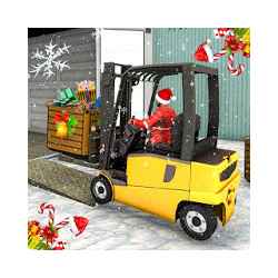 Santa Christmas Forklift Christmas Party Gifts