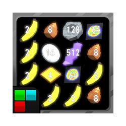 2048 Combine radioactive objects and discover new