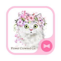 خلفيات وأيقونات　Flower Crowned Cat