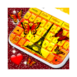 Paris Eiffel Tower  fancy keyboard theme free