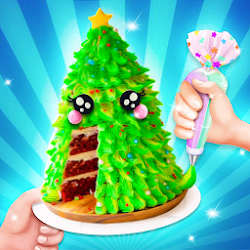 Unicorn Cake Christmas - Bake Decorate Cakes Game