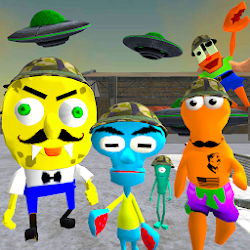 Sponge Area 51 Neighbor Escape Alien Base Secret